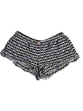 🍓 Victoria's Secret Black & White Wave-Print Pajama Lounge Shorts